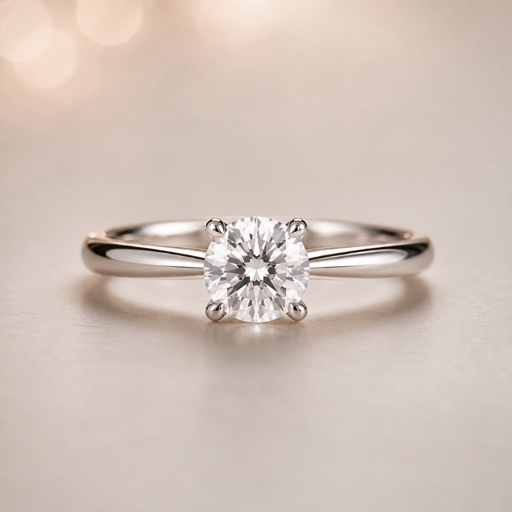 The Principessa Round Brilliant Solitaire Diamond Ring
